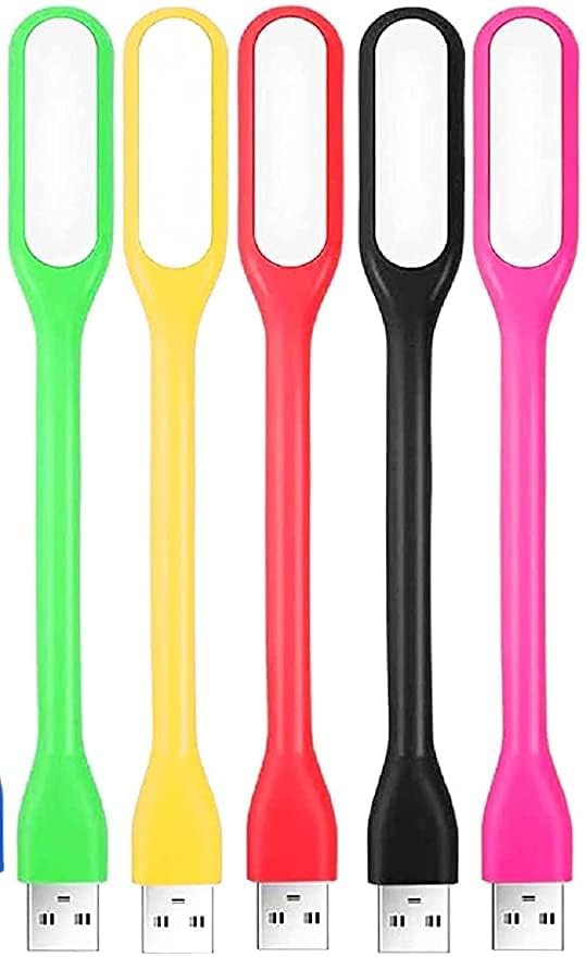 Mini USB LED Light Adjust Angle/Bendable Portable Flexible Light with USB for Power Bank PC Laptop Notebook Computer Keyboard Energy Saving Gift Night Book Reading Lamp (Pack of 5)-image-2