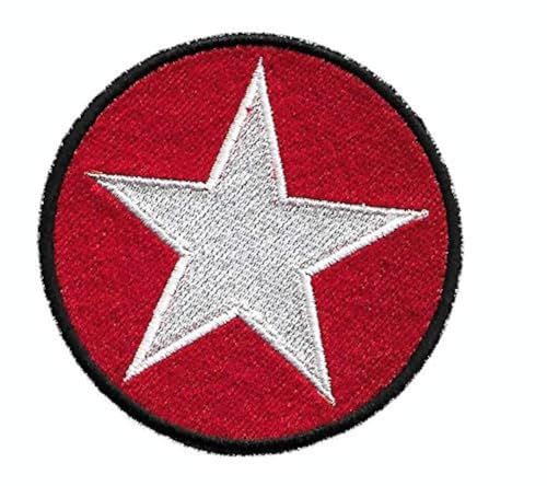 Image of Motohog Unique Embroidered Iron on Patch (Polar Star), 3.2 * 3.2 inches Diameter