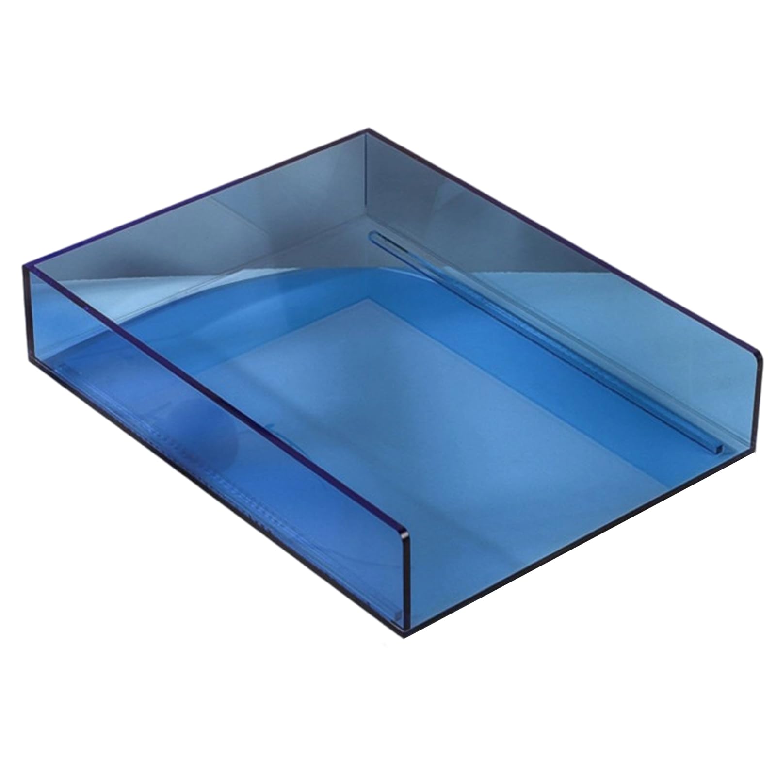 Geavonyg Space Saving Offices File Organizers File Holder with See Through Compartments for Efficient Document Management Systems Layered Desk Planner