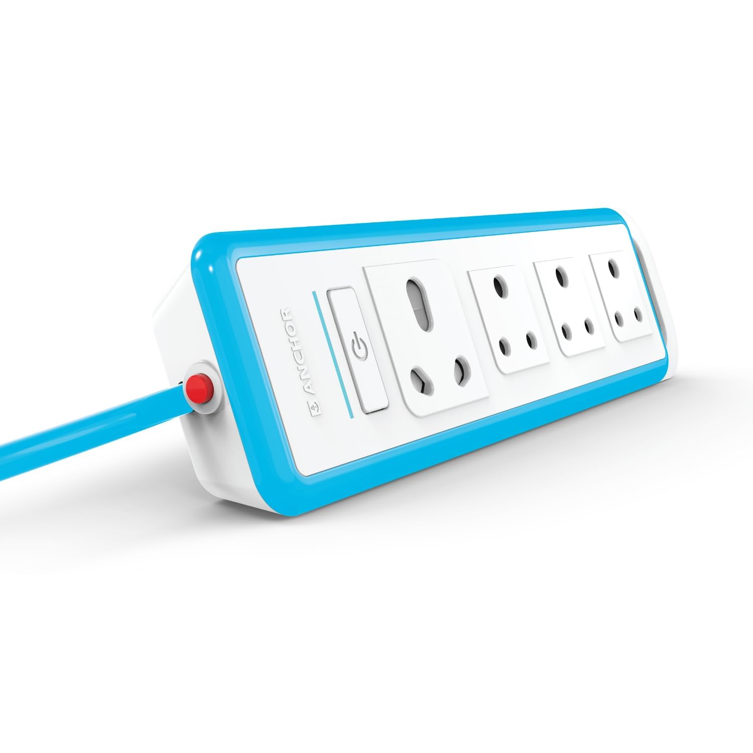 Anchor by Panasonic 16A 4 Socket Extension Board with 1 Universal & 3 Standard Sockets and 1.5 Mtr Extension Cord for Home & Office (22067)