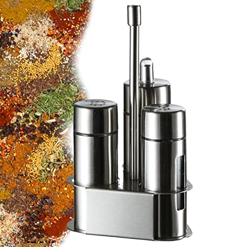 delr Salero para cocina, juego de recipientes para condimentos – de mesa para uso doméstico para la conservación de aceite, sal, vinagre y especias