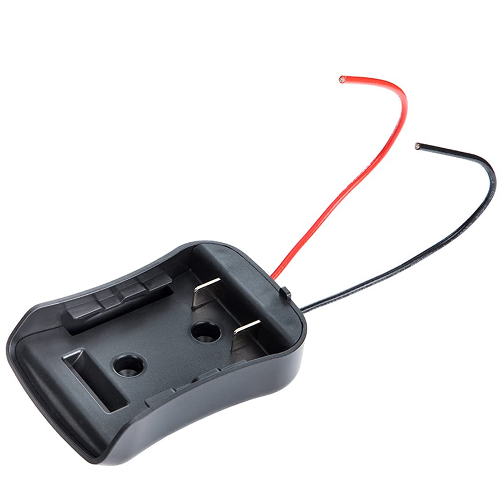 Buxuaaaa Dw 18V-21V Updated Dock Power Connector Robotics Black With Wires For Power Tool Accessory Black Battery Dock Connector