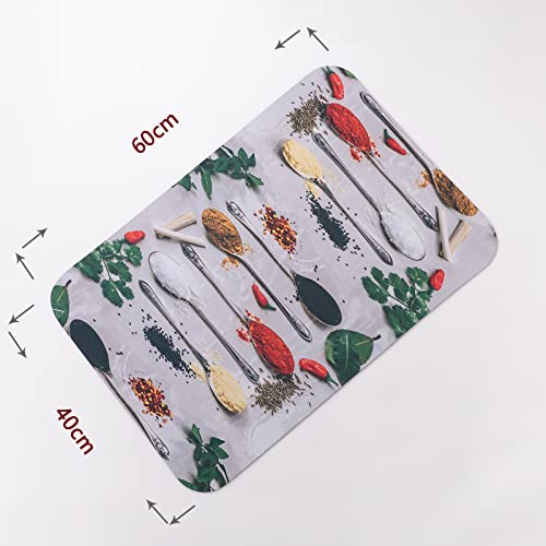 Image of UMAI X SAVYA Home Kitchen Mats|| 60 x 40 ||Anti-Skid Mat for Living Room,Bathroom,Shower,Bathtub mat,Multipurpose Mat (Red & Green)