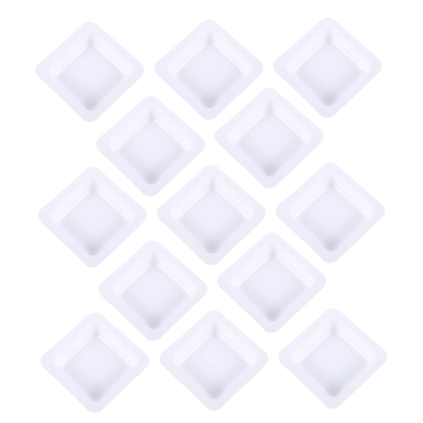 BELLIFFY 50pcs Weighing Pan Scale Pan Pans Laboratory Tray for Weighing Laboratory Weighing Measuring Tray Scale Tray Chemistry Weight Boat Cooking Scale Boat Weighing Boats White Plastic