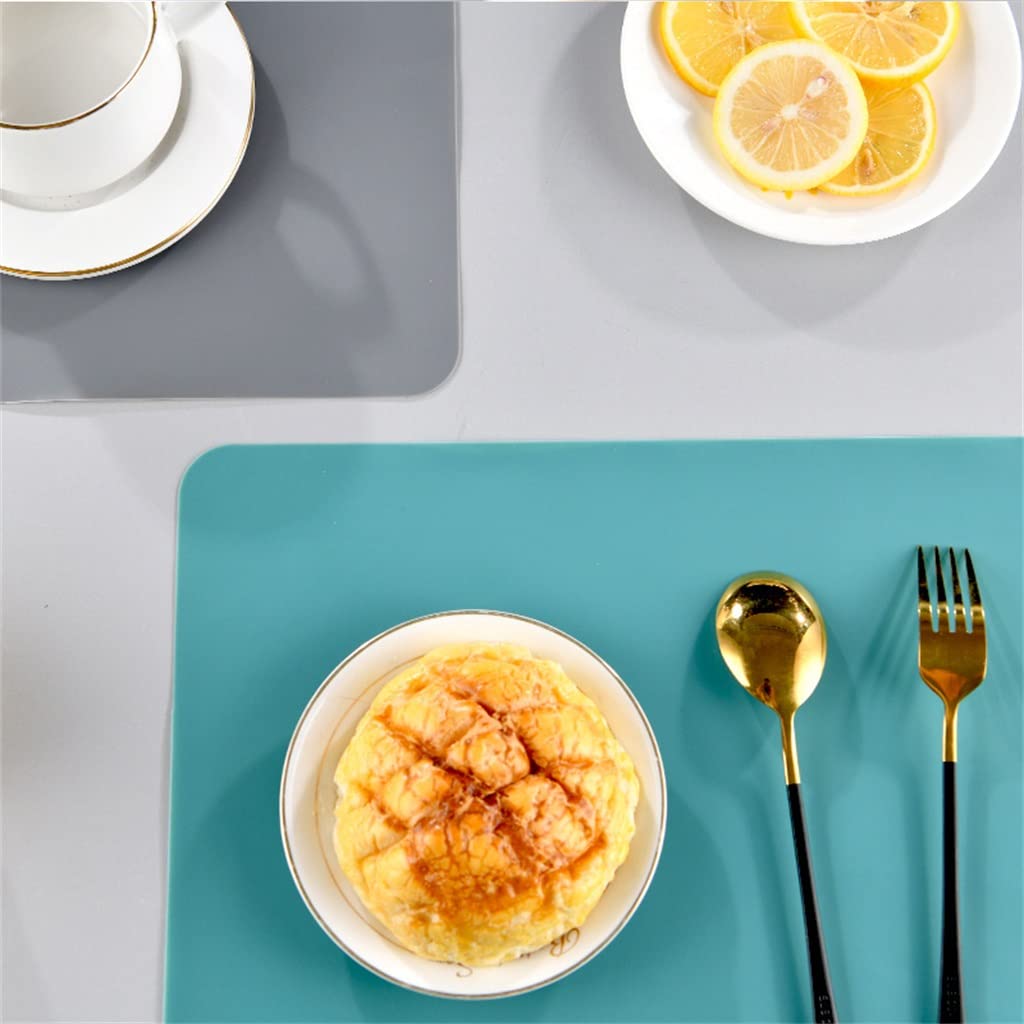 Décoration de Table, Sets de Table, Tapis de Cuisine/Salle à Manger Monochrome Style scandinave en Silicone résistant à la Chaleur