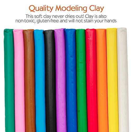 Image of Faber-Castell Do Art Coloring with Clay | Clay Kit with 12 Colors & Tools | Press, Blend & Build | Crafts for Kids, Sensory Activities | Beginner 3D Art Kit (Ages 5+)
