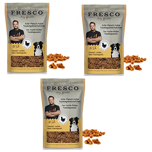 Fresco - Trainingsknöchelchen Huhn für Hunde - Bundle - 3 x 150g