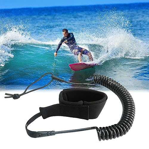 Molyorch Leash Surf Ajustable, Paddle Leash con Correa, Leash Tabla, Correa Tobillo Seguridad, para Tablas de Surf, Paletas Verticales, Kayak