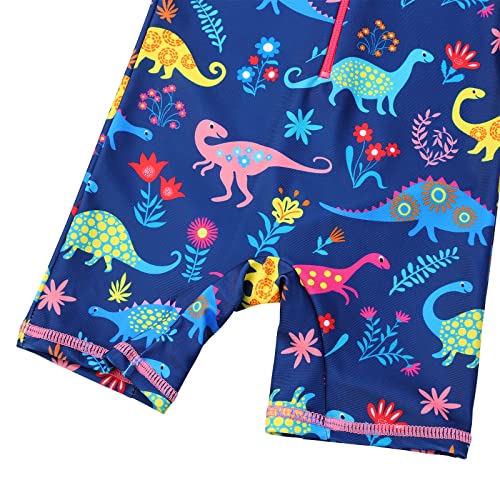 Image of XFGIRLS Baby /Toddler Girls Swimsuit Long Sleeve One-Piece Bathing Suit Rash Guard