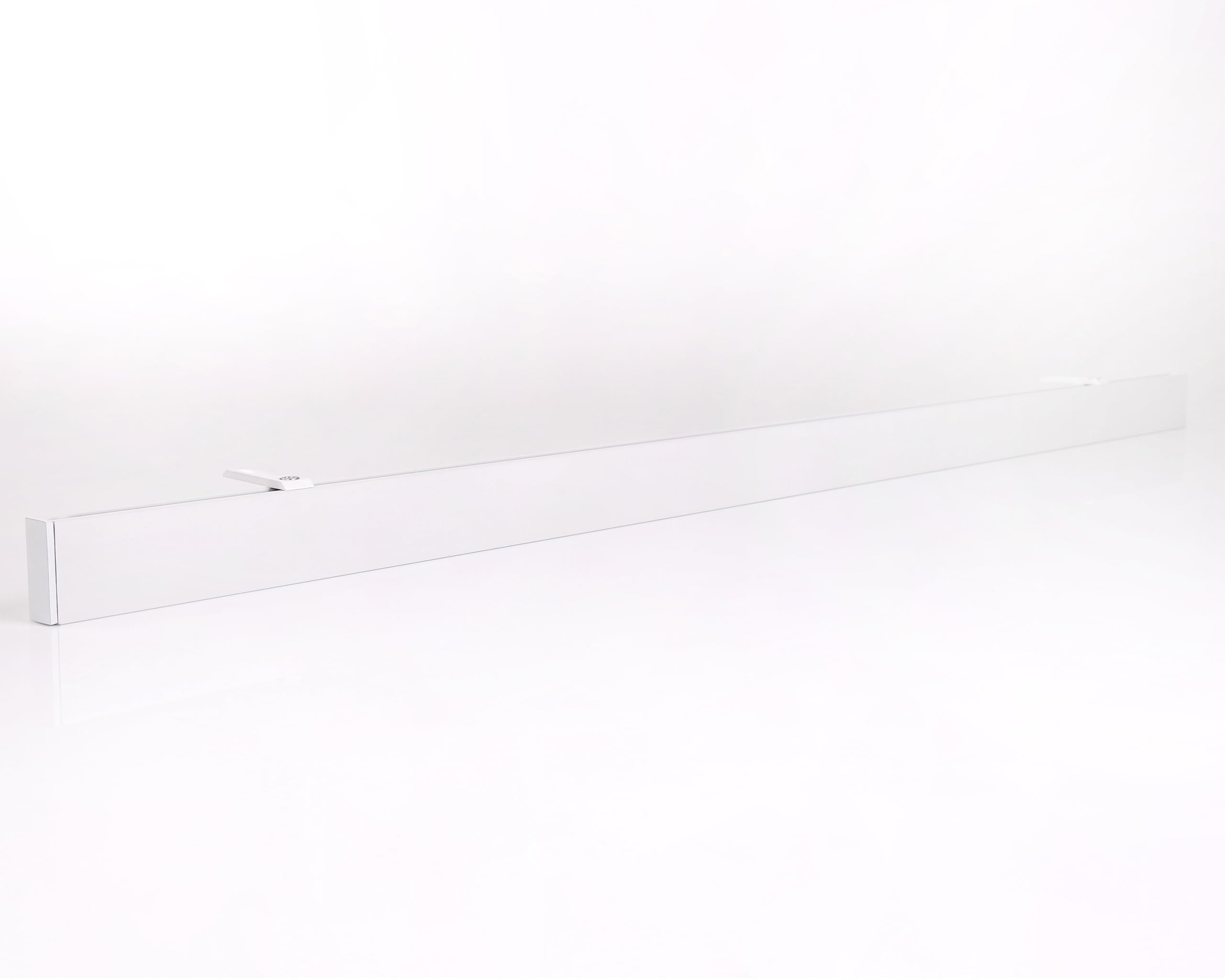 Deco-Raum Tringle à rideaux sur mesure avec rails intégrés carrés, fixation au plafond, support de plafond, tringle pour rideaux, barre pour rideaux d’intérieur, pour rideaux blancs 220 cm
