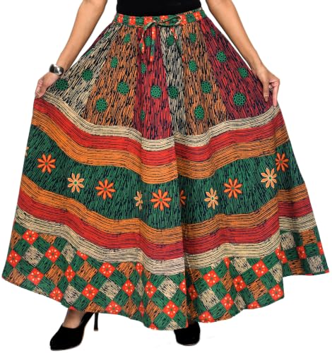 Image of Premium Cotton Skirt for Women with Pocket, Free Size