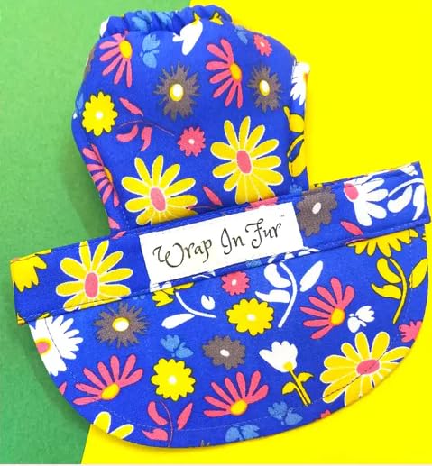 Wrap In Fur Dog Printed Cap, Dog Cap, Dog Baseball Cap (XS, Blue Floral) (B0CSFLHPRX) Amazon Price History, Amazon Price Tracker