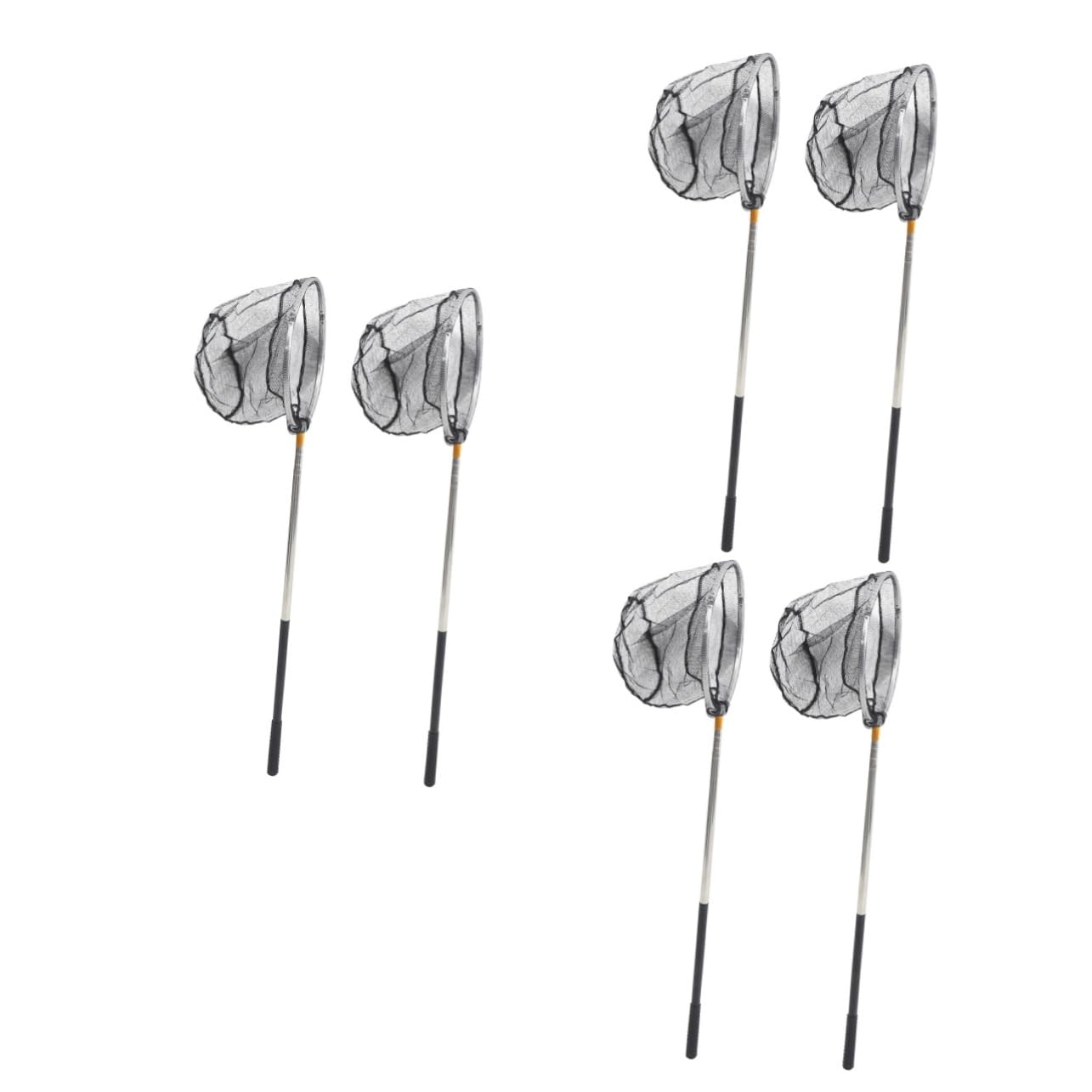 Toddmomy 6pièces Épuisette De Rétractable avec Filet Remplaçable pour Capturer Poissons Et Insectes Accessoire pour Activités Extérieures
