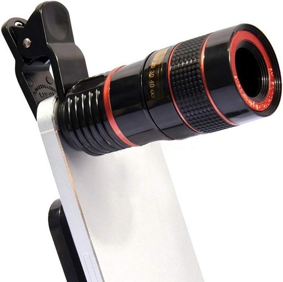NIHUIFDPY 8X Cellphone Telescope, High Definition Mini Portable Monocular with Universal Smartphone Clip, Lens Cover & Cleaning Cloth for Bird Watching, Hiking, Camping, Concerts & Travel-image-28