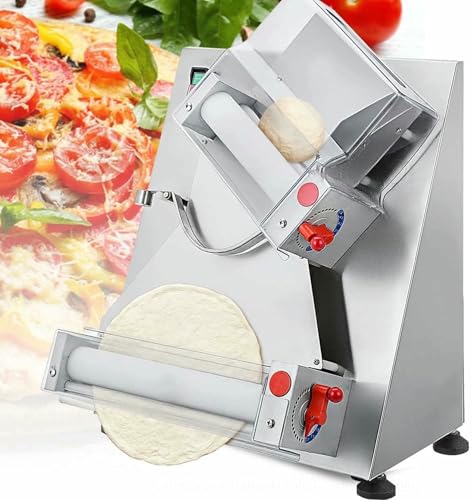 Image of Commercial Automatic Pizza Dough Roller Sheeter, 30 /40Cm Electric Press Machine 600W for Pasta Maker, Rolling Pizza and Various Dough Cake,30cm