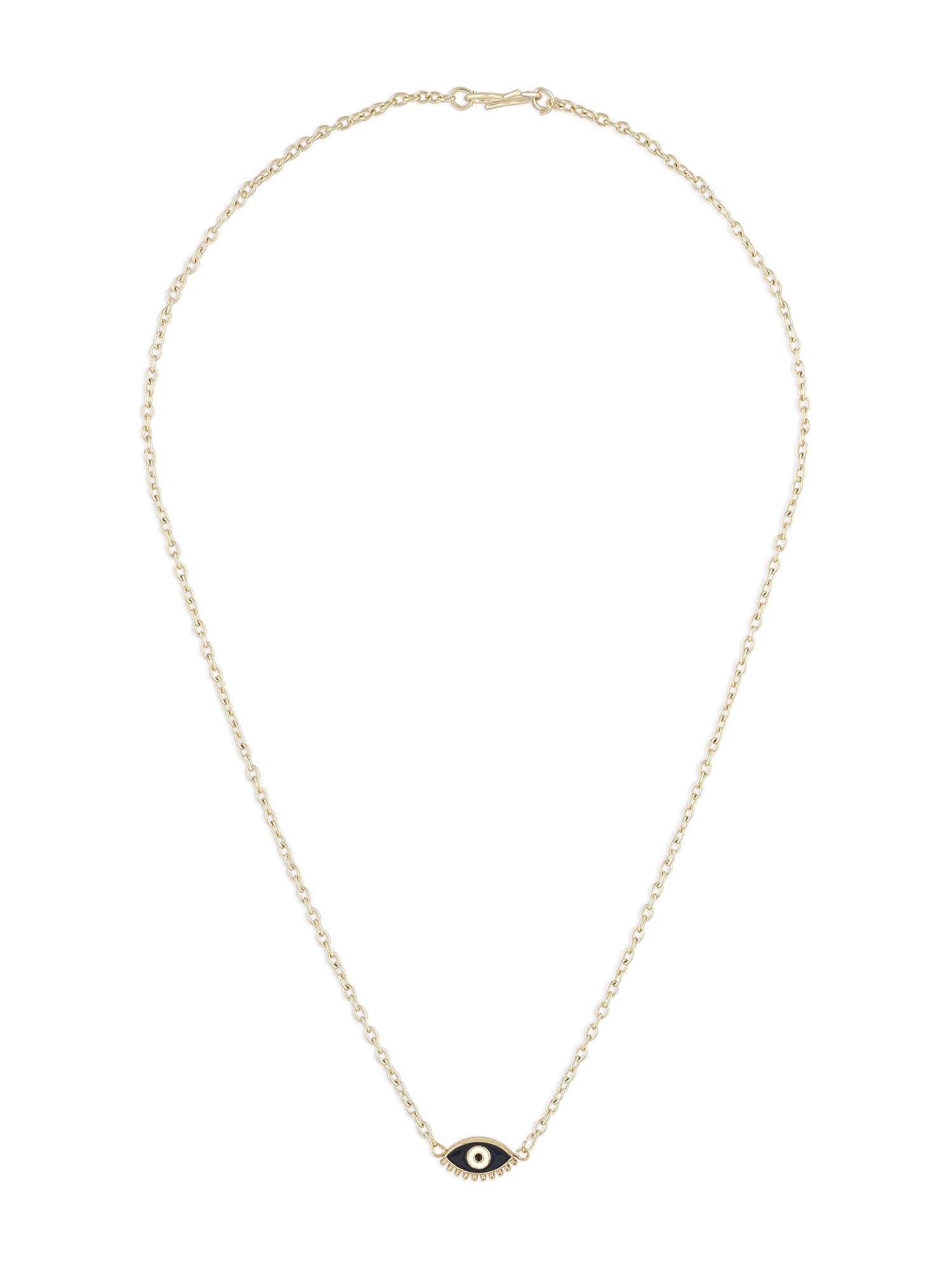 ZAVERI PEARLS Blue Evil Eye Enamelled Contemporary Pendant & Chain For Women-ZPFK16773 (B0CL2D5NYN) Amazon Price History, Amazon Price Tracker