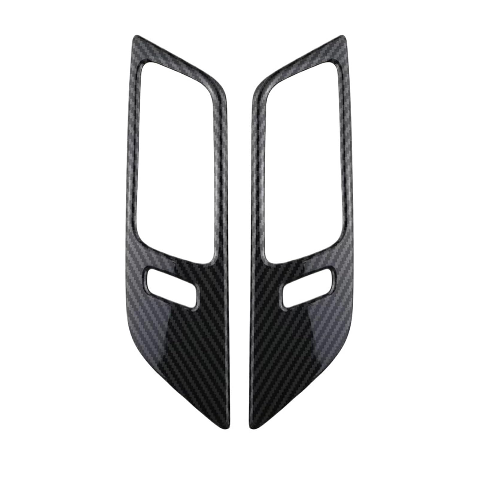 for for Mustang GT 2016-2022 Frame Decoration Stickers 2Piece Trim Interior Car Inner Door Handle Panel Cover Car Decoration Interior