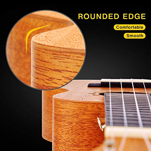 Image of EASTROCK Concert Ukulele 23 inch Mahogany Beginners Kit | Ukulele big package kit, suitable for adults and beginners, ideal for practice, daily playing, and home use