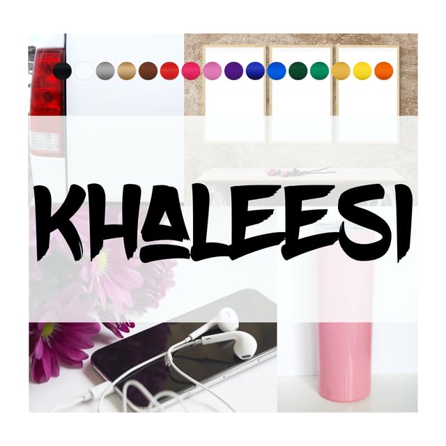 2 Pack - Khaleesi - 12V StreetGear Custom Waterproof Auto Vinyl Sticker, Names: BlowBrush