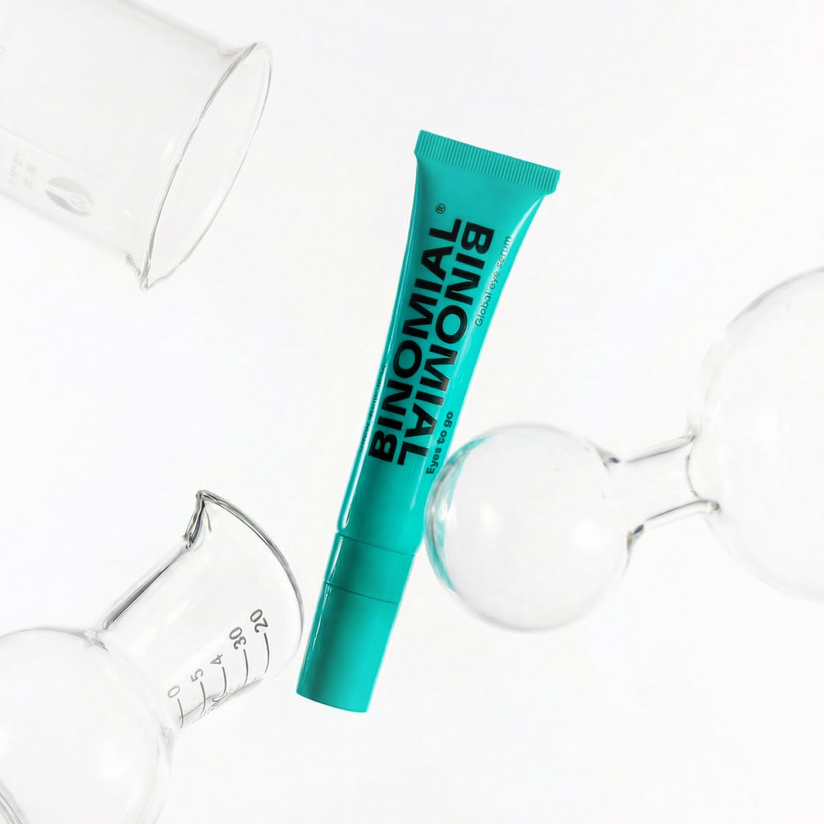 BINOMIAL - Eyes to Go | Contorno de Ojos con Cafeína | Sérum Facial con Ácido Hialurónico y Aloe Vera | Tratamiento Hidratante y Antibolsas | Skincare | 15ml