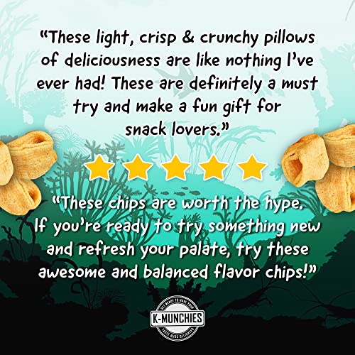 K-Munchies Orion Turtle Chips – Large 3 x 160-gram Sweet Corn Flavor Korean Chips – Big Bag, Party Size Savory, Tasty, Crispy Korean Corn Snacks - Bite-Sized, On-The-Go Korean Corn Snack for Family