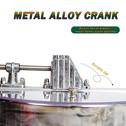 TWW Manueller Honigschüttler Aus Edelstahl, Transparenter Manueller Honigschüttler, Honigtrennung Und Extraktor… – Bild 6