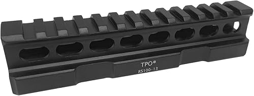 TPO 13-Slot Picatinny Riser Mount (0.5"0.83"1" Height), See-Thru Rail Riser Mount for Optics
