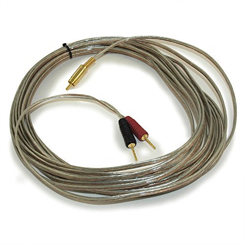 Amazon.com: My Cable Mart 35ft 1 Wire SubWoofer 18AWG (1 RCA to 2 Pos ...