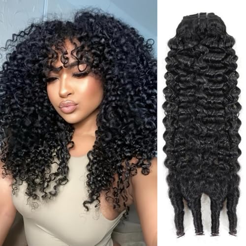 Daikemei Burmese Curly Bundles Human Hair 16 18 20...