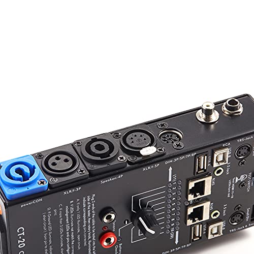 mfl 15-plug audio cable tester line finder black 15-in-1 cables checker 10-way switch wire tracker with led indicators rectangular