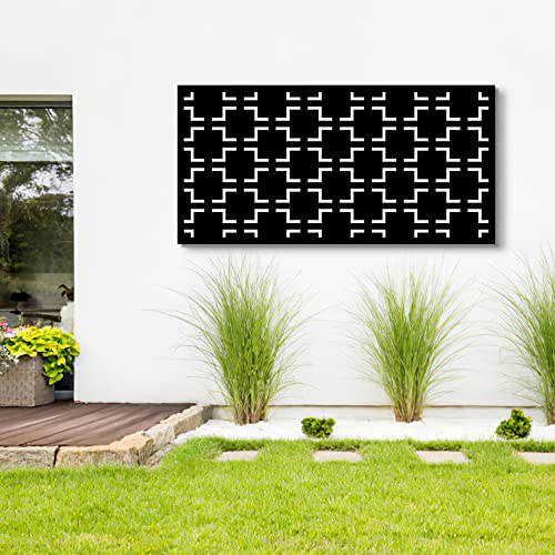 PexFix 47" H x 24" W Metal Privacy Screen, Outdoor Indoor Privacy Screens and Panels Freestanding, Decorative Privacy Fence Screen Fence Panels for Balcony PatioOne Panel by PexFix - Image 3