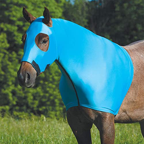 Couristan Coolcore Lycra Hood for Horses Turquoise Medium