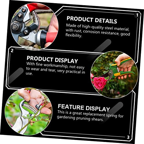 YARNOW 7pcs Gardening Pruner Replacement Spring Steel Spring Lightweight Portable for Easy Use - Image 3