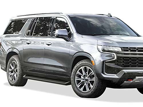 Estribos running boards 6in negros para Chevy Suburban miniatura 6