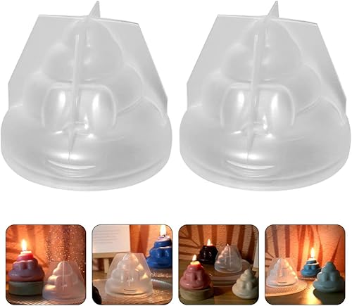 Miniatura 6 de SEWACC 2 moldes de silicona para excrementos 3D divertidos moldes de jabón para hacer velas de jabón hechas a mano para hacer velas de jabón