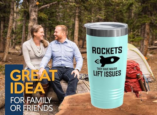 Rocket Science Teal Edition Viking Tumbler 20oz - Rockets They have - Spacecraft Aeronautics Aviation Aircraft Engineering Aerodynamics Technician space lover outer space