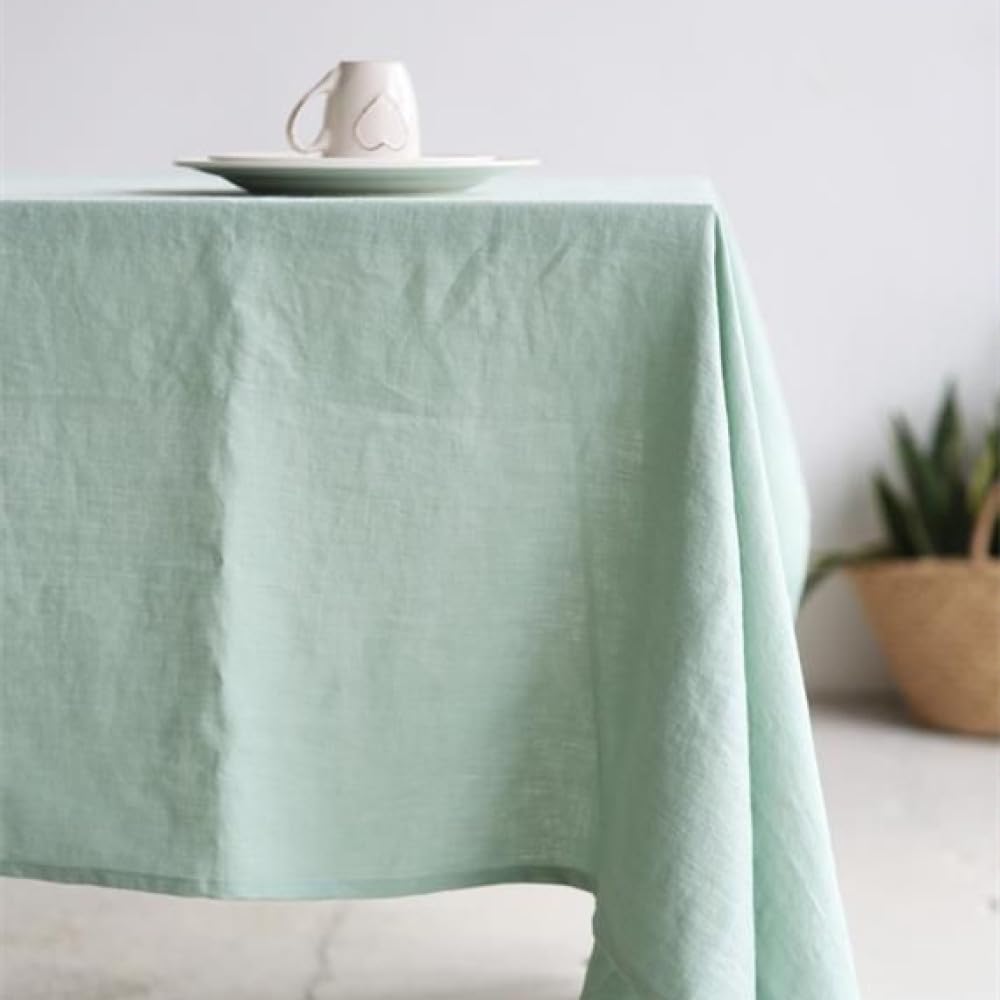 Nappe en lin pur pour repas de fête et décoration de cuisine