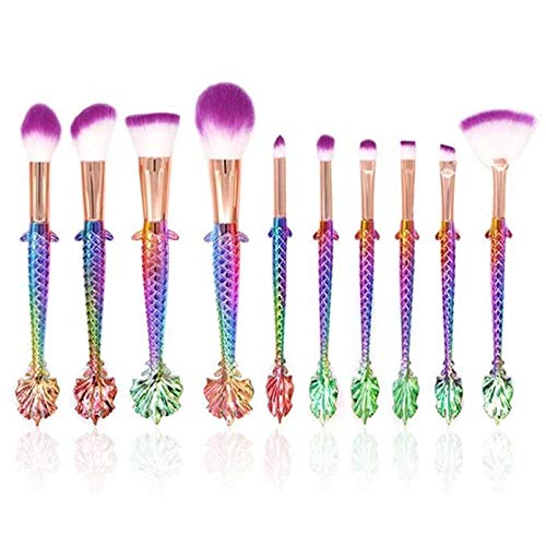 Pinceaux de maquillage pour fond de teint et eyeliner à fibres douces haute densité