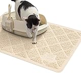 Niubya Premium Cat Litter Mat, Litter Box Mat with Non-Slip and Waterproof Backing, Litter Trapping Mat Soft on Kitty Paws and Easy to Clean, Cat Mat Traps Litter from Box