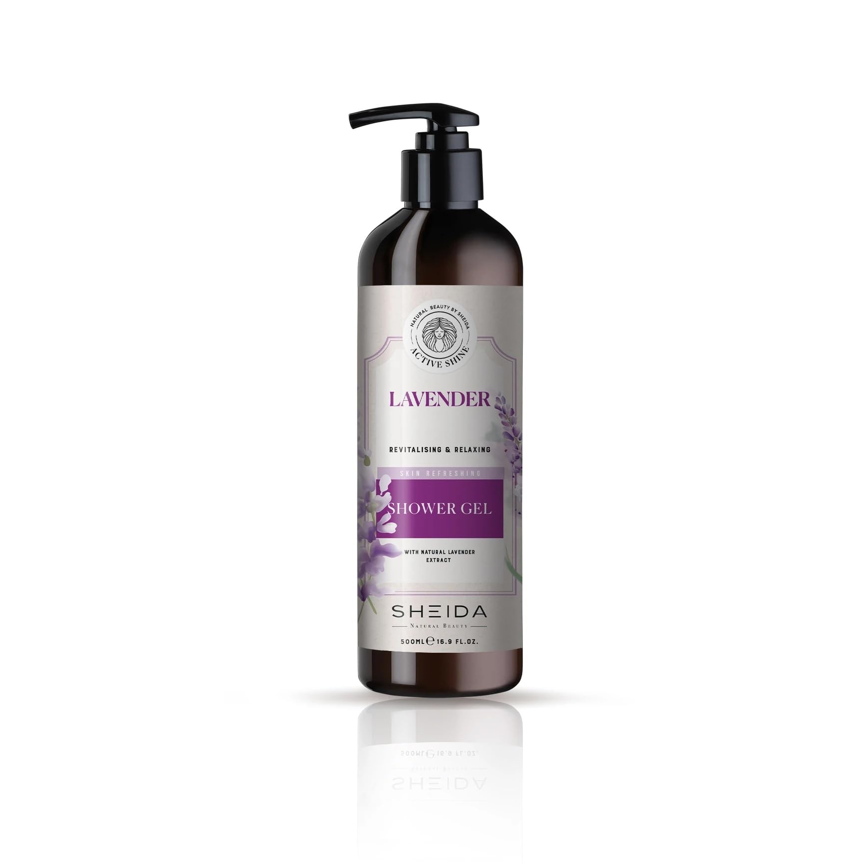 Sheida Active Shine Yenileyici Ve Rahatlatıcı Duş Jeli Lavanta 500ml