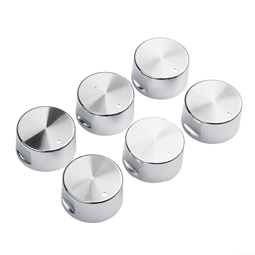Pokrętła kuchenne,Przełącznik do kuchenki gazowej, 6Pcs Universal Gas Hob Knobs Replacement Cooker Control Knobs for Kitchen Gas Stove Oven