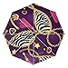 Adorable Chaîne Zèbre Étoile Parapluie Pliant Automatique Coupe-Vent Ultra-léger Voyage Incassable Parapluies pour Homme Femme