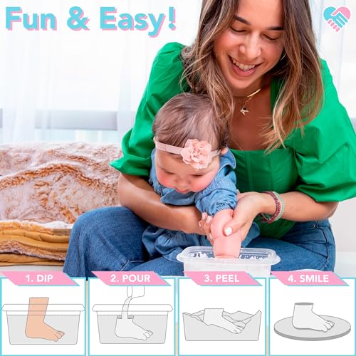 Deluxe Baby Hand Casting Kit + Acrylic Paint Set