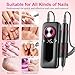Torno para Uñas Profesional 45000 RPM Portátil Lima de Uñas Eléctrica Inalambrico Recargable Velocidad Ajustable Fresas Torno Molinillo de Uñas Eléctrico para Gel o Acrilicas para Hogar y Salón Imagen de Torno para Uñas Profesional 45000 RPM Portátil Lima de Uñas Eléctrica Inalambrico Recargable Velocidad Ajustable Fresas Torno Molinillo de Uñas Eléctrico para Gel o Acrilicas para Hogar y Salón