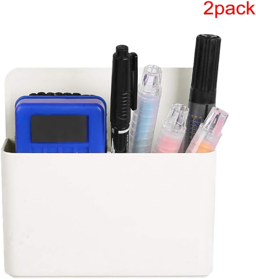 2Pcs Marker Holder Marker Organiser Whiteboard Pen and Dry Eraser Holder Chalk Box