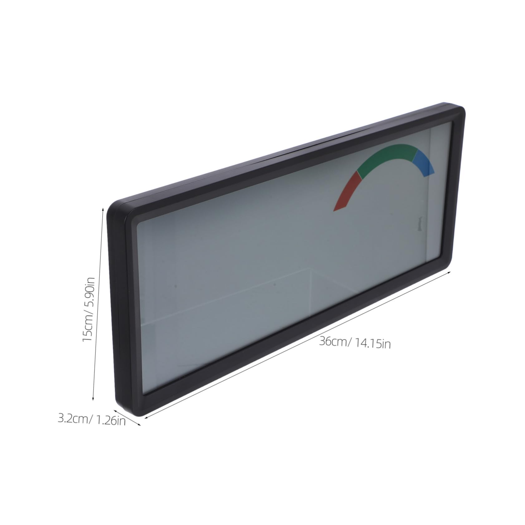 ULTECHNOVO Große Digitale LCD Wanduhr mit Alarm und Feuchtigkeitsmessgerät | Schwarzes Abs Gehäuse, 4 Aa Batterien, für Schlafzimmer und Büro, Klare Anzeige für Senioren