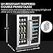 Whynter 60 Cooler BWB-2060FDS Built-in French Door 20 Bottle Wine Refrigerator 69 Can Beverage Center, Stainless Steel, 24