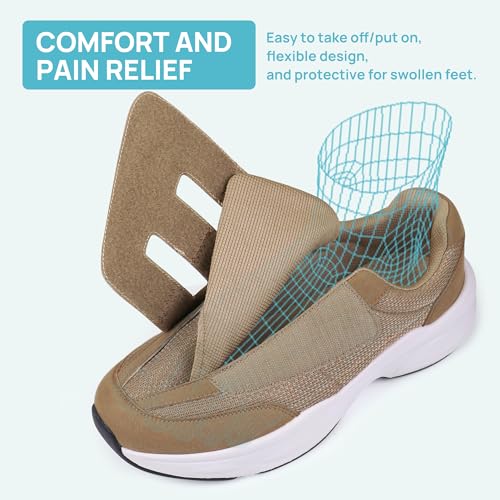 Ortho+rest Men Diabetic Walking Shoes Swollen Feet Shoe with Adjustable Closure3