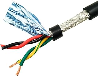 5 Meter Twisted Pair Shielded Cable 2 4 6 8-12 core Pure Copper core 26-18 AWG PVC sheathed Control Wire 485 Communication Wire (Color : 5 Meters Price, Size : 12 CORES_20AWG 0.5MM)