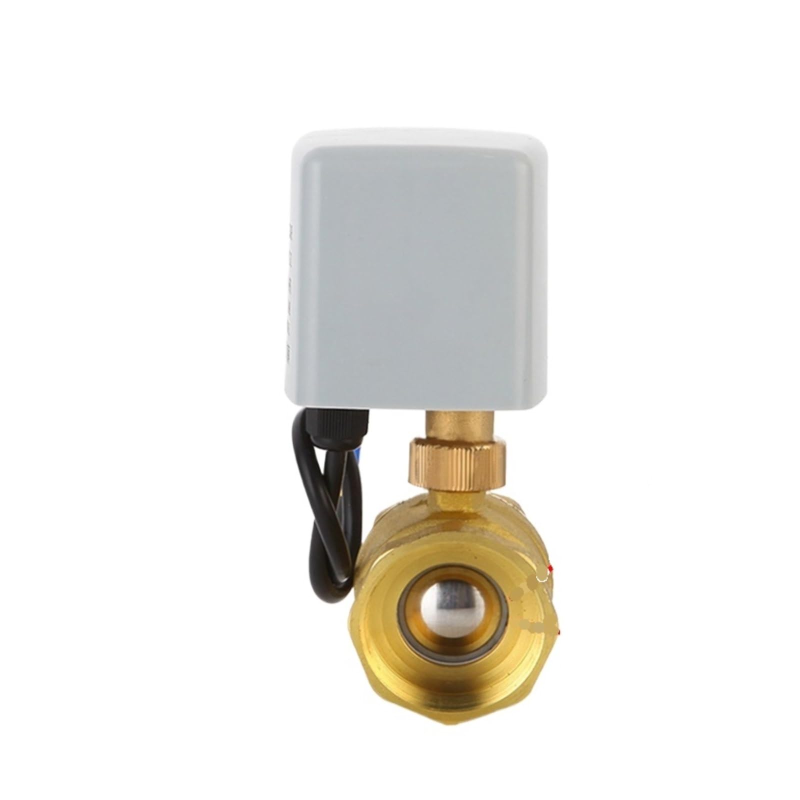Valve motorisée Vanne à boisseau sphérique électrique en laiton 1-1/4", couple élevé, trois fils, deux commandes, vanne à boisseau sphérique motorisée CA/CC 220 V, 24 V, 12 V(220VAC_CR02)